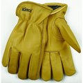 Heatkeep Driver Gloves, Men's, XL, 1012 in L, Keystone Thumb, EasyOn Cuff, Cowhide Leather, Gold 98RL-XL